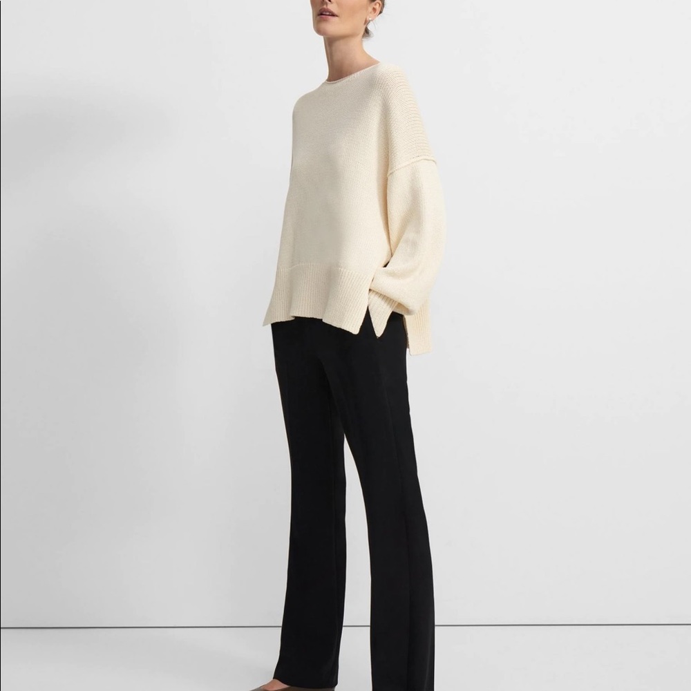 Theory chainette cotton chunky knit sweater - Picture 5 of 8